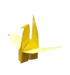 足のある折鶴（個別スタンプ：18）